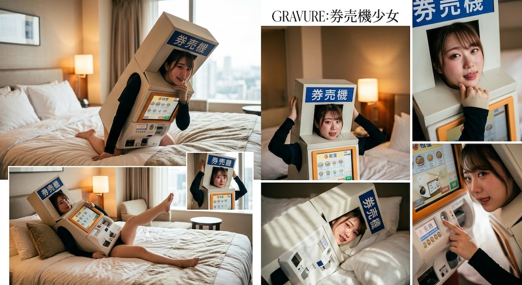 松屋の券売機ちゃん。セクシーグラビア。
