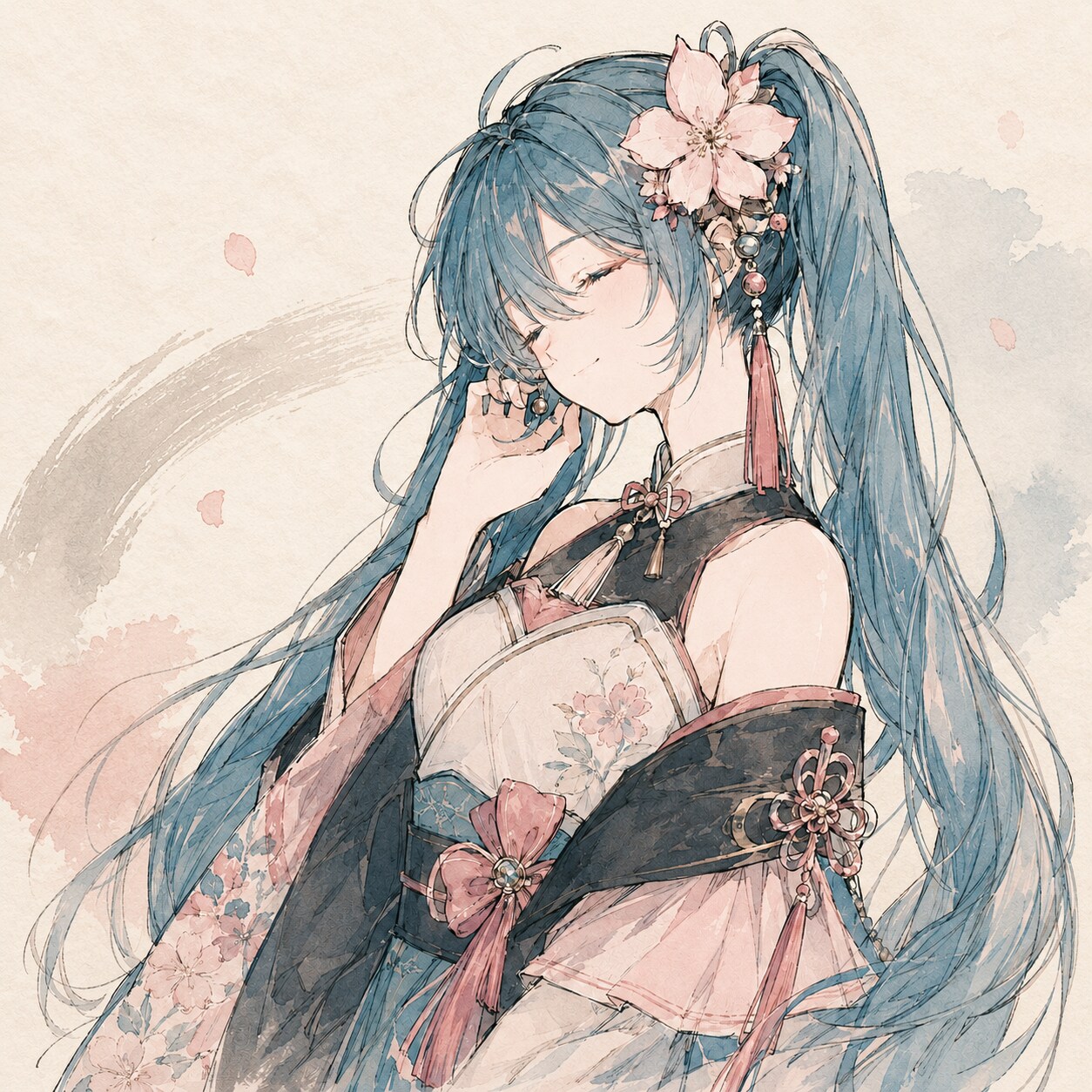 和風Miku | の人気AIイラスト・グラビア