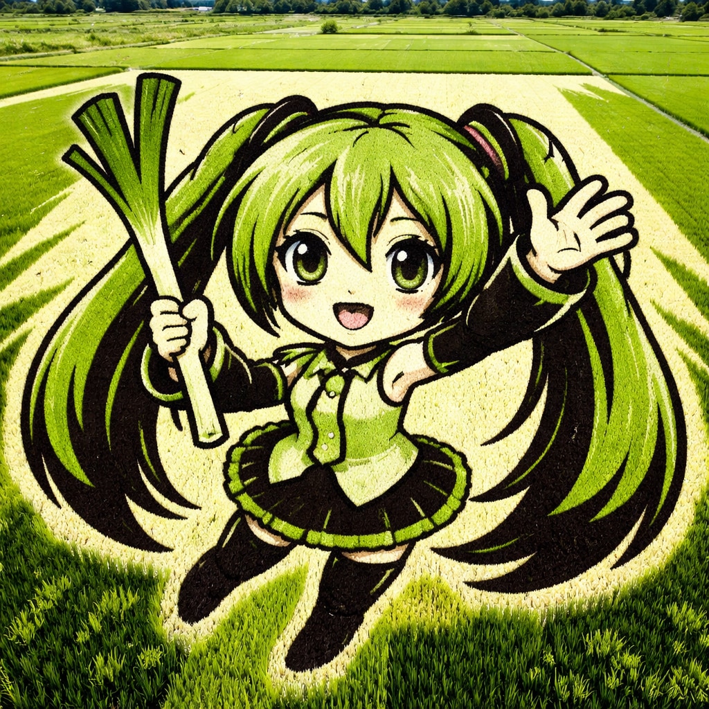 田んぼアートミク