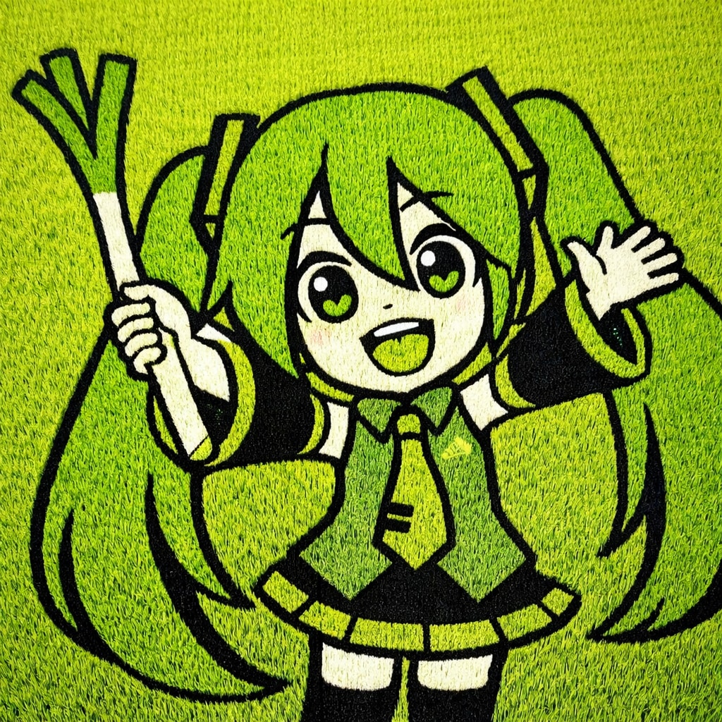 田んぼアートミク