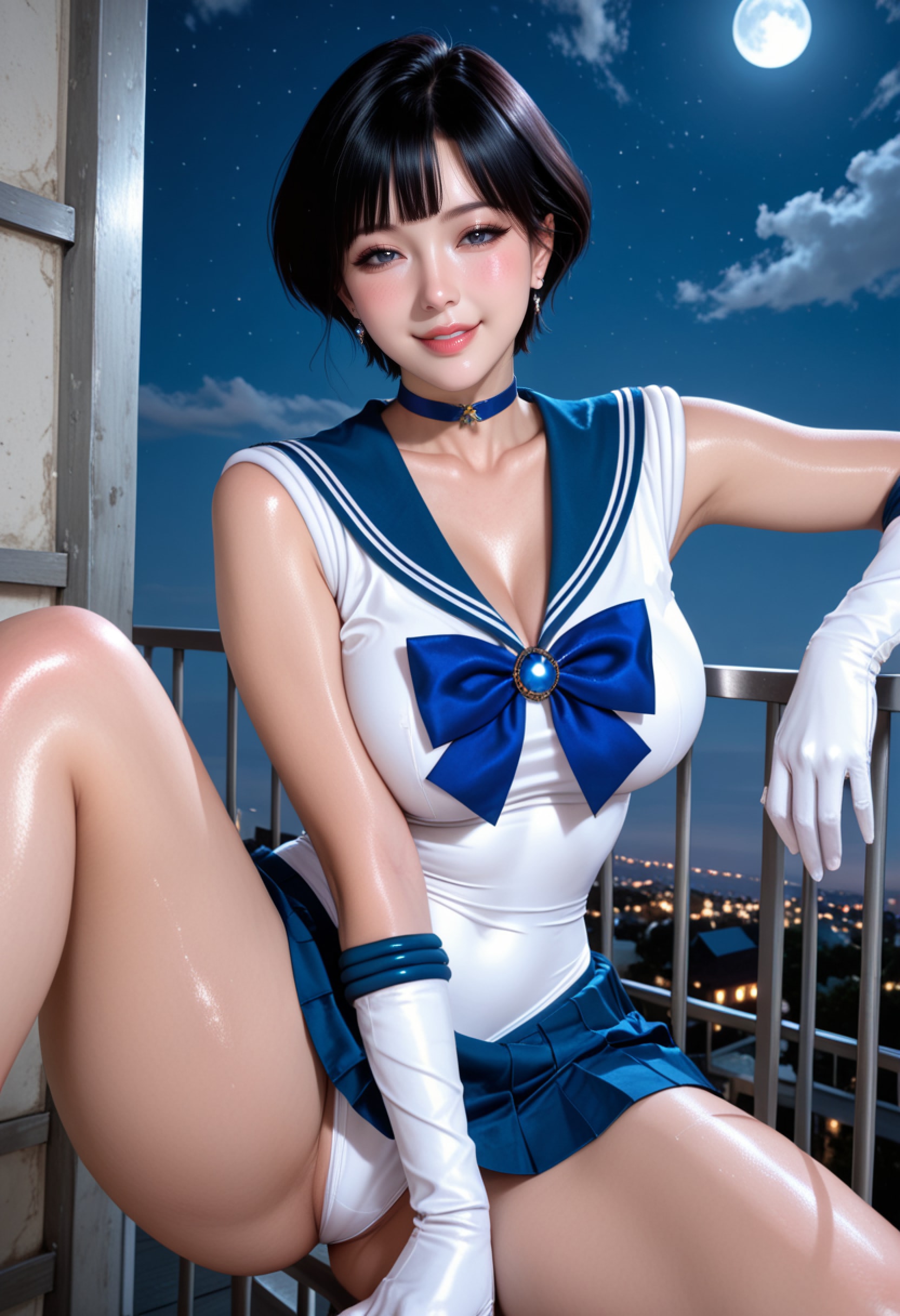 月夜のセーラームーンコスプレ