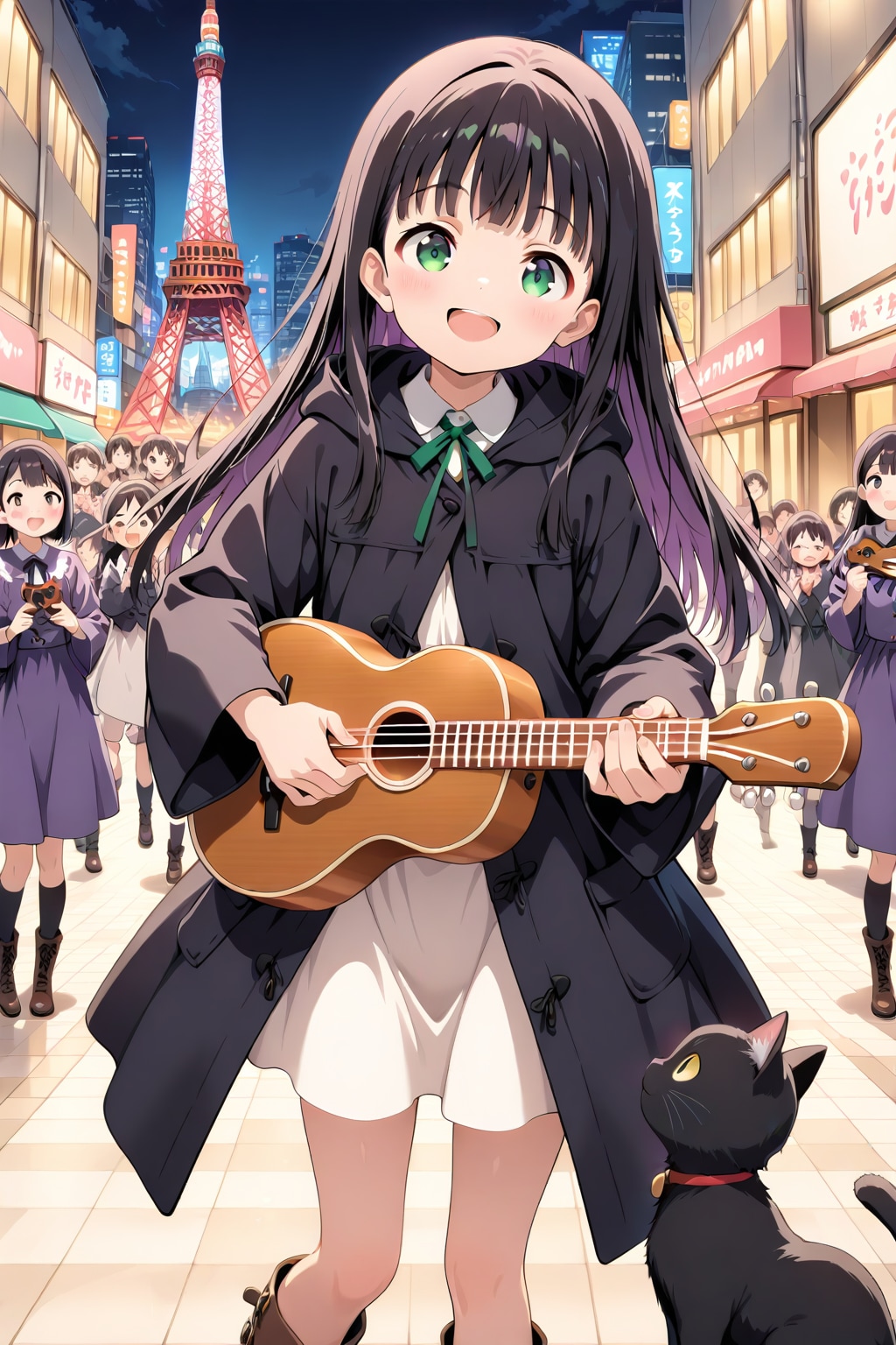 ウクレレと魔女 | の人気AIイラスト・グラビア