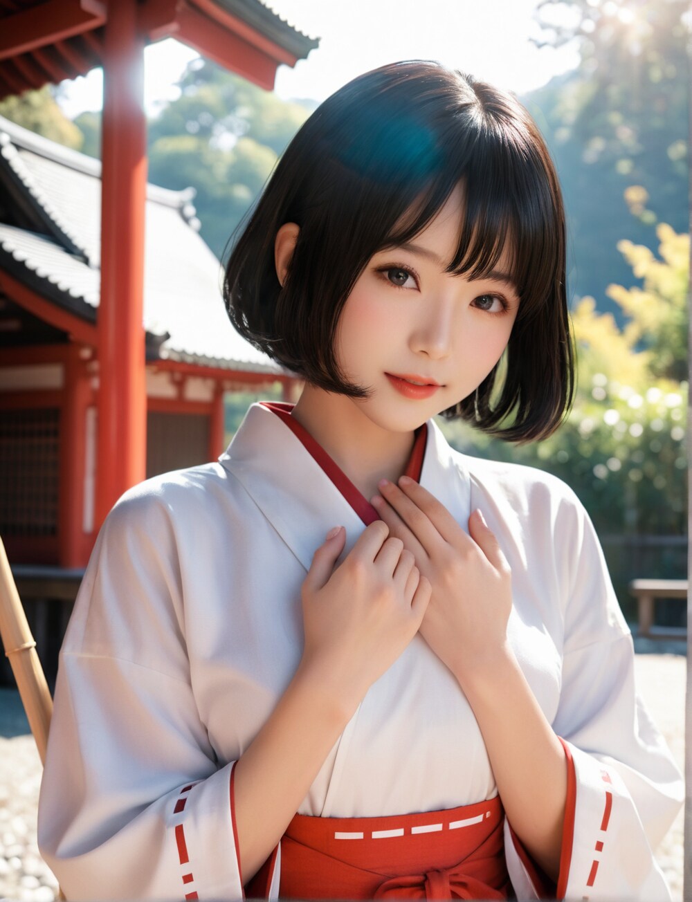 参道はこちらです