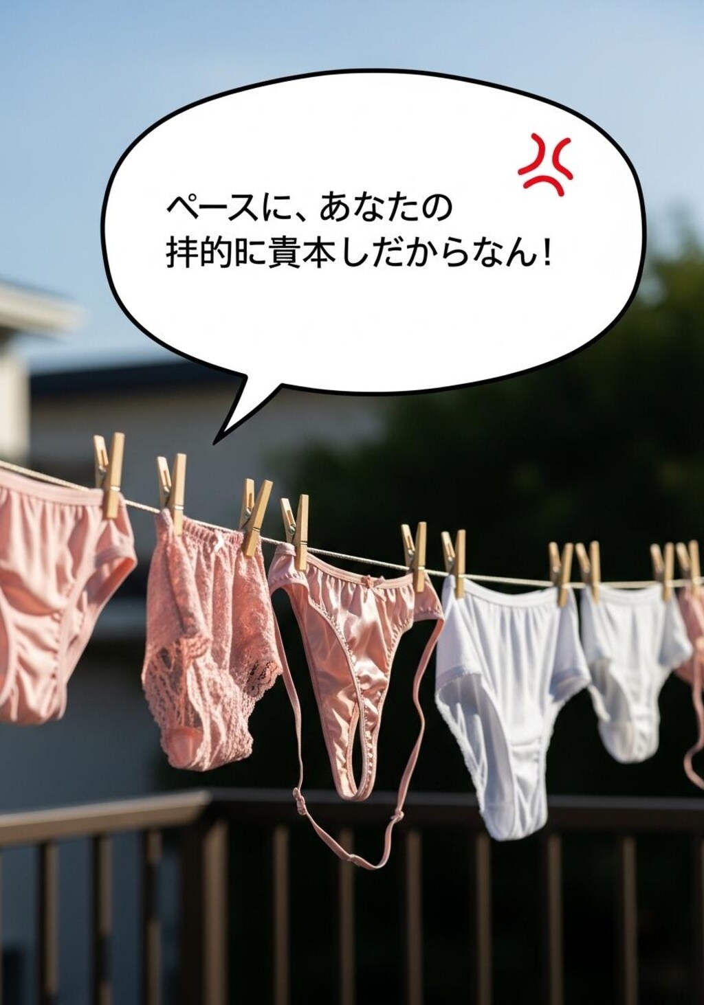 今日は下着をツンデレ風にしゃべらせてみた