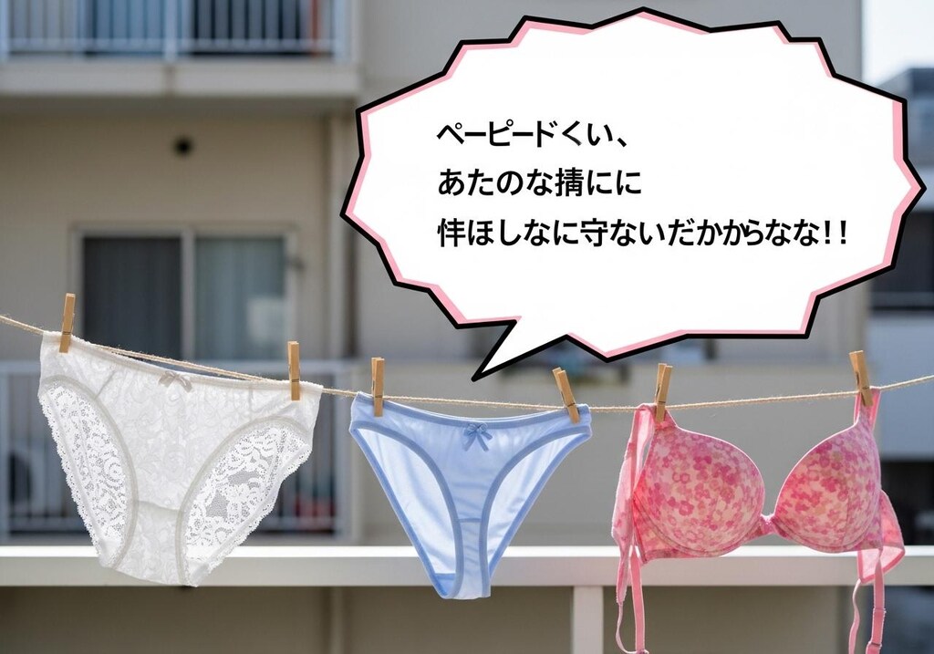 今日は下着をツンデレ風にしゃべらせてみた