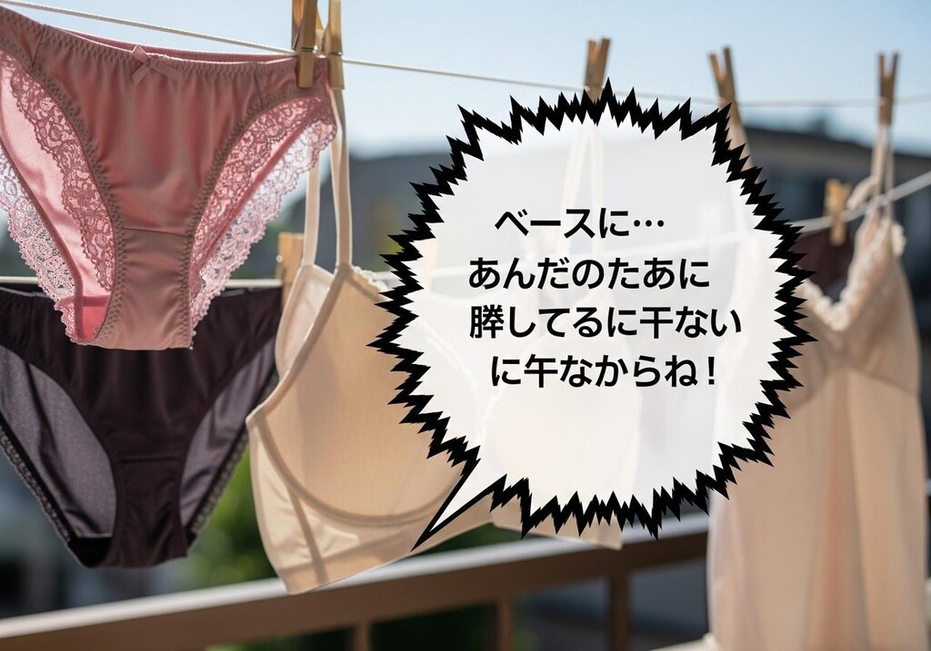 今日は下着をツンデレ風にしゃべらせてみた