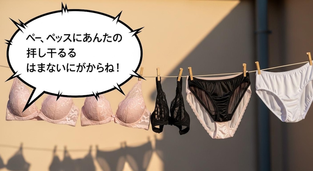 今日は下着をツンデレ風にしゃべらせてみた