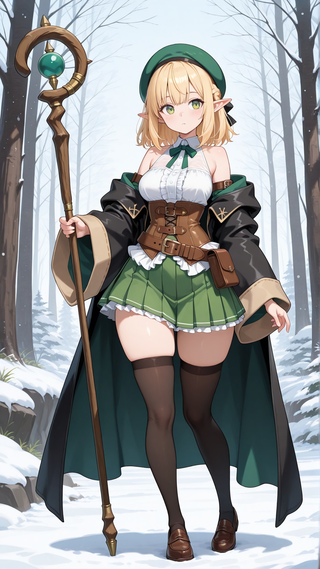 冬のエルフちゃん | の人気AIイラスト・グラビア