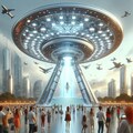 シャンデリアみたいな宇宙エレベーターみたいなUFO＝インスタ映え 2枚目