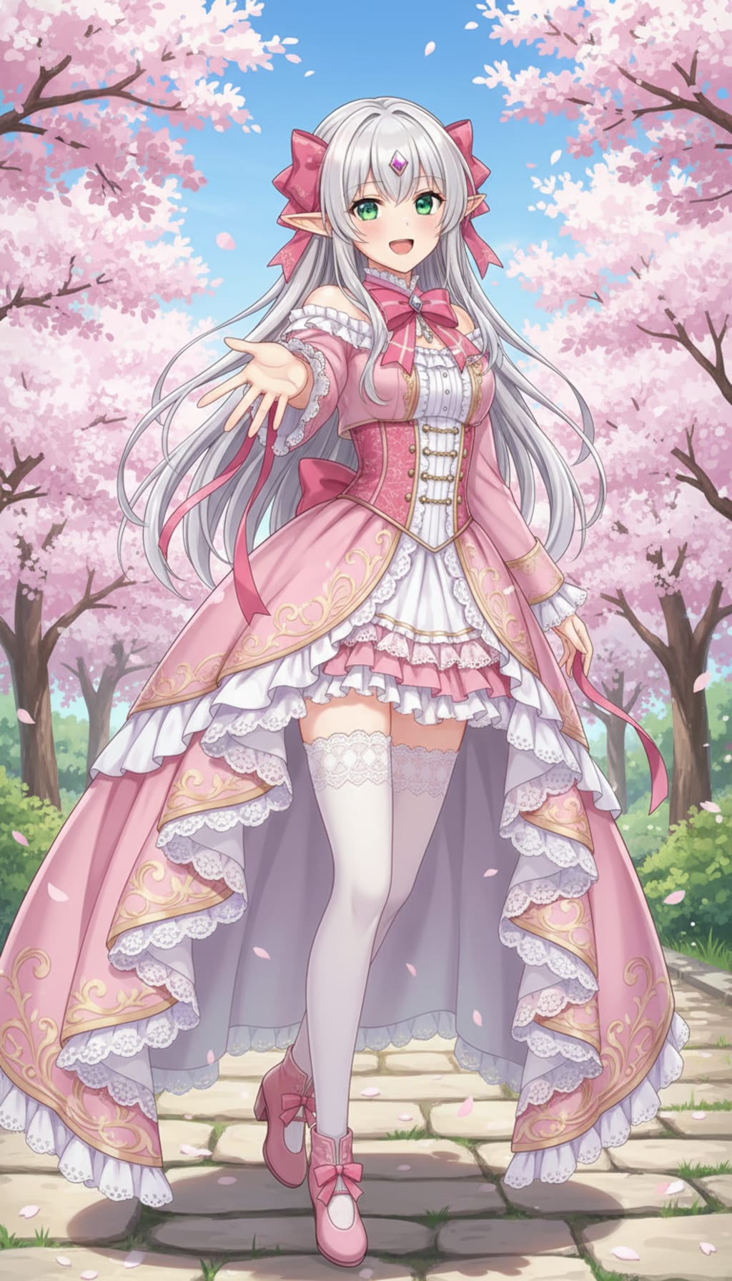 花幻銀髪の妖姫舞