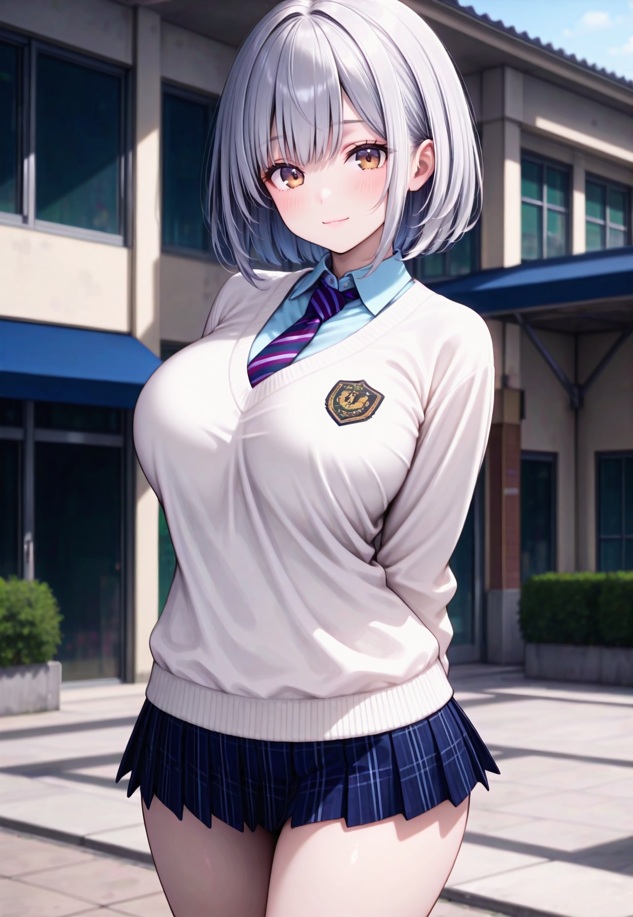 1409（白いセーター） | の人気AIイラスト・グラビア