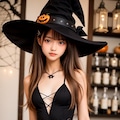 魔女コスプレ少女 7枚目
