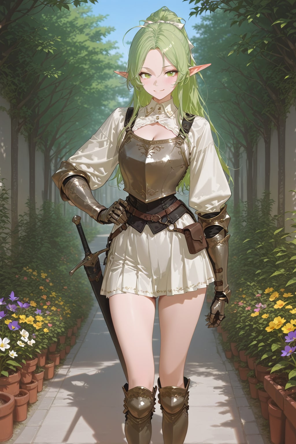 「習作」オリジナルキャラ　エルフの女騎士