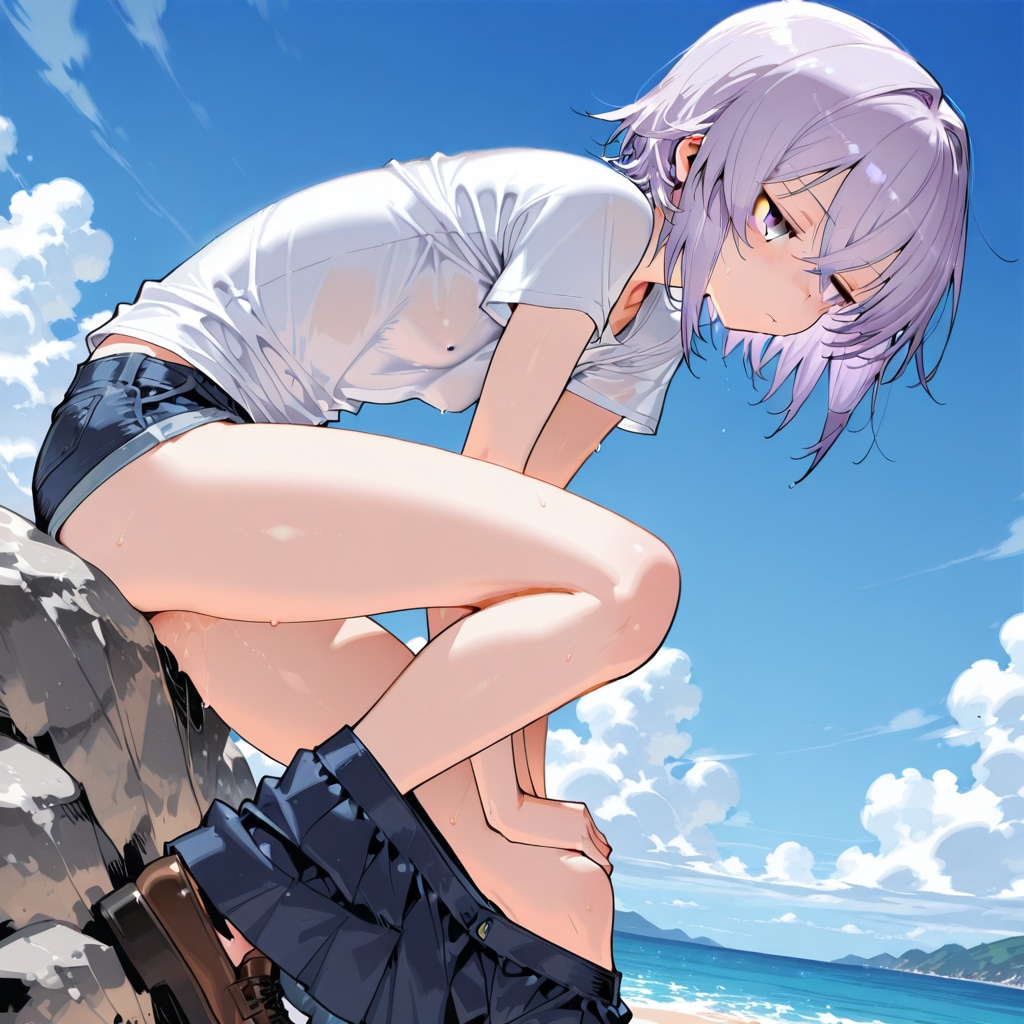 パンチラ対策 | の人気AIイラスト・グラビア