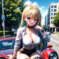 車と女の子 3枚目