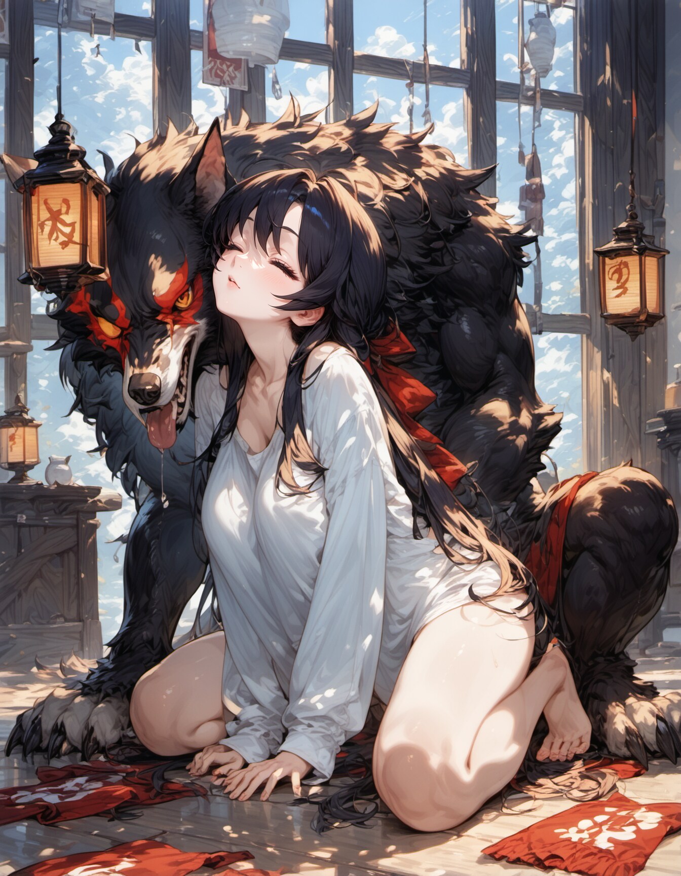 Wolf's Embrace | の人気AIイラスト・グラビア