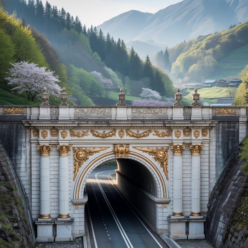 ベルサイユ宮殿風トンネル