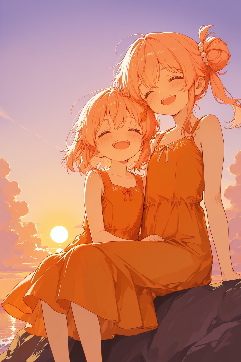 姉妹でスマイル