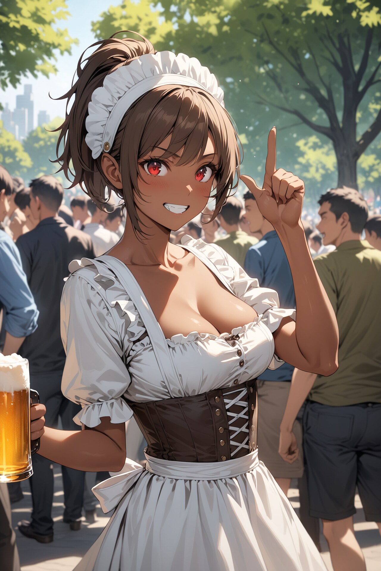 陽気なディアンドル娘 | の人気AIイラスト・グラビア