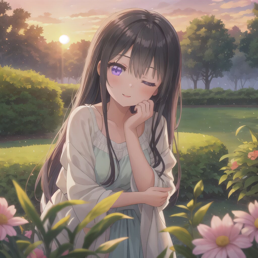 黒髪ロングでワンピースの少女１８