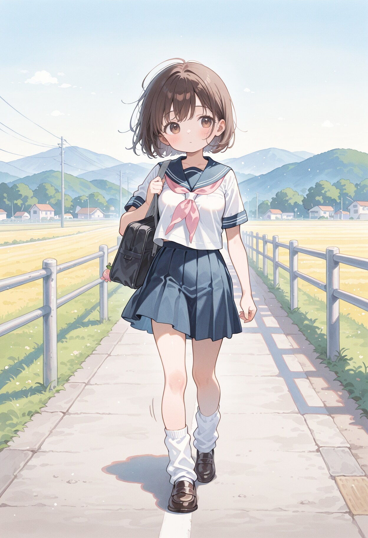 帰宅中の女子高生ちゃん
