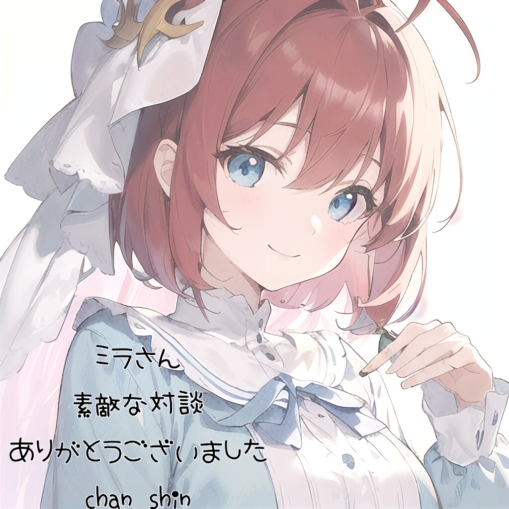 ミラさんへお礼の色紙