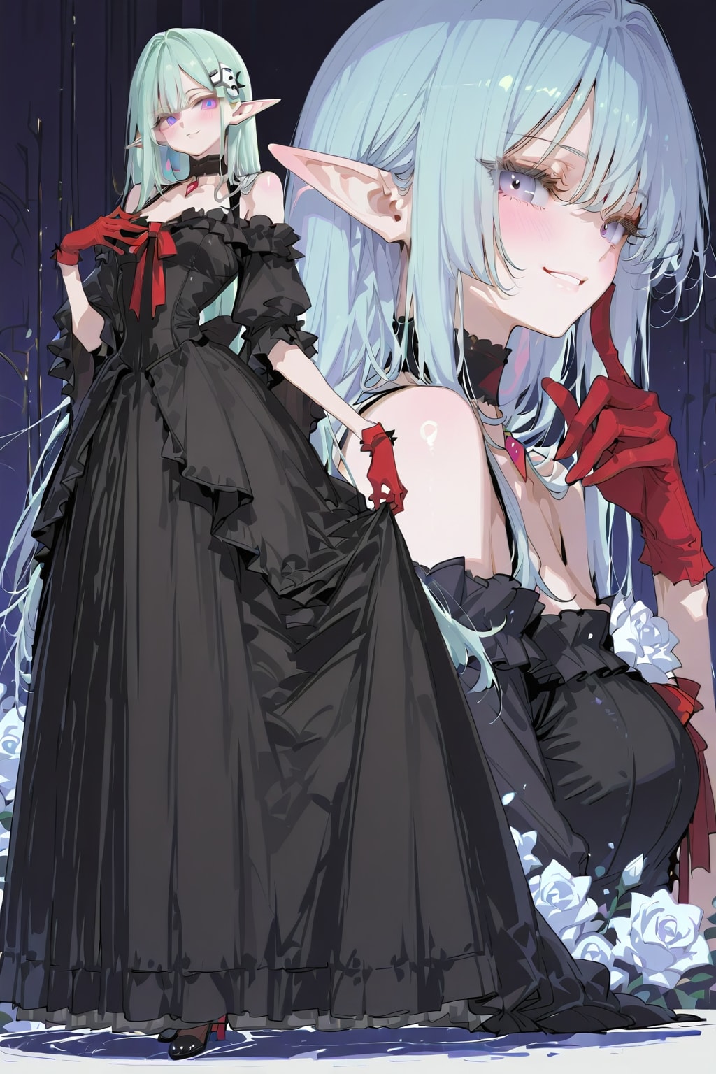エルフなLARIMARちゃん ※別衣装＋髪型ver | の人気AIイラスト・グラビア