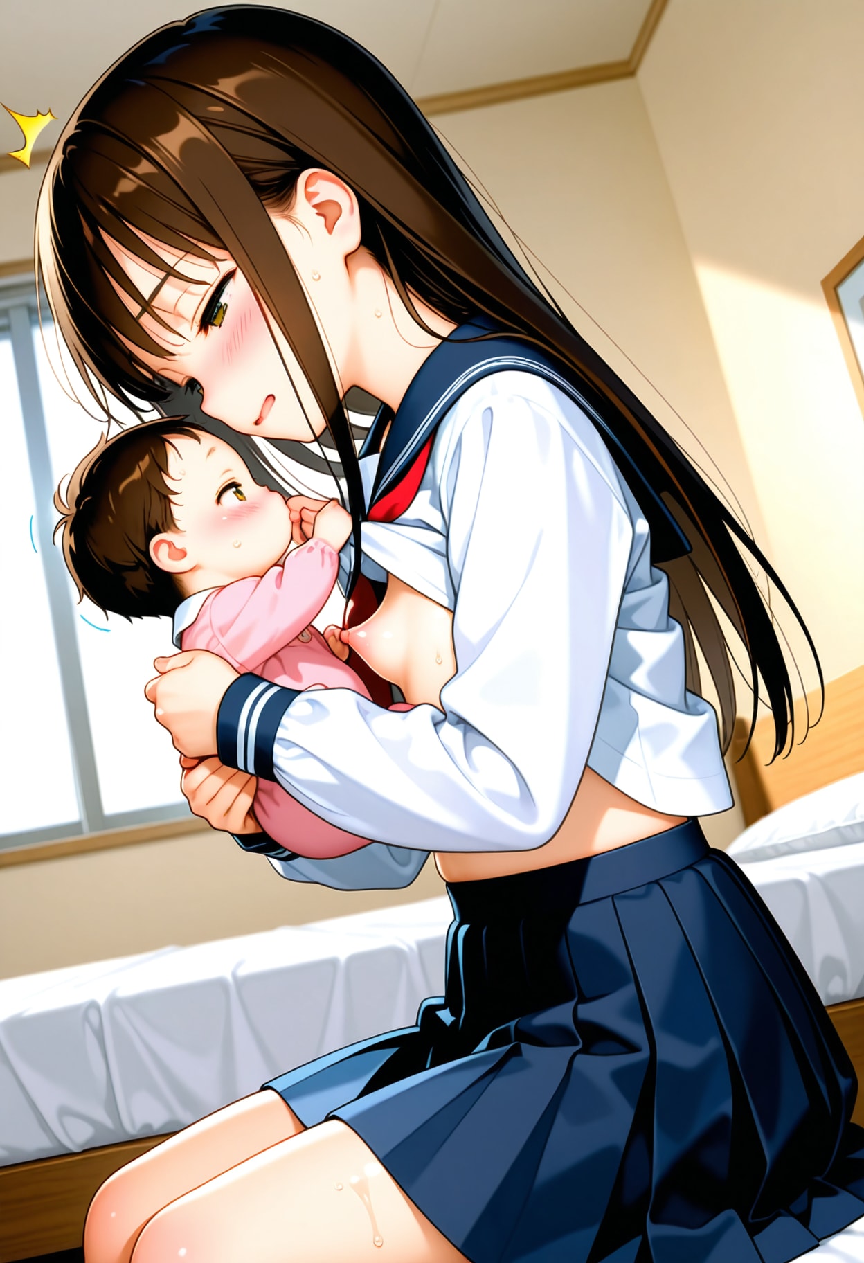 ロングヘアJCちゃんと親戚の子