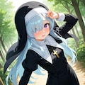 水色髪ちゃん 4枚目