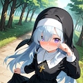 水色髪ちゃん 2枚目