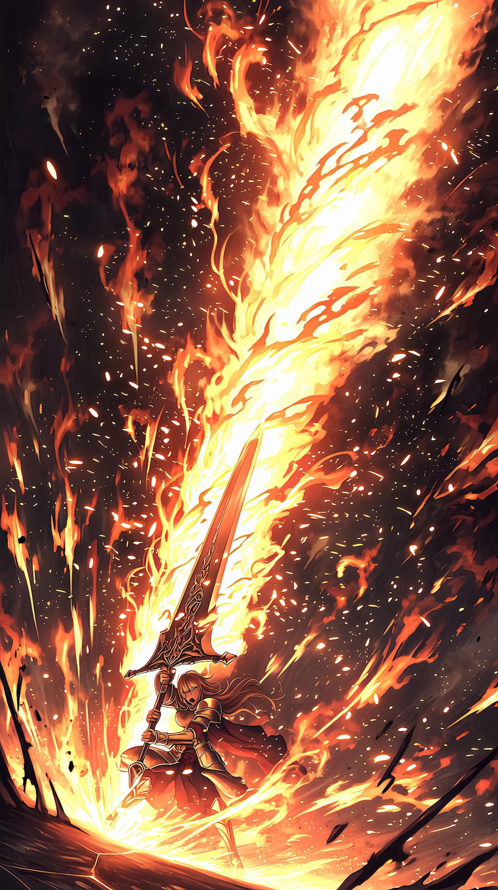 炎剣士の覚醒、闇を貫く一撃