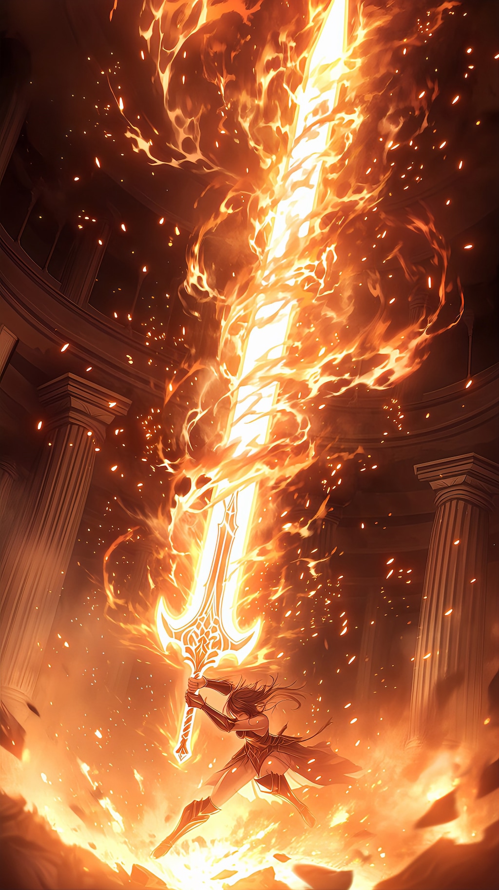 炎剣士の覚醒、闇を貫く一撃