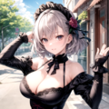 平乳ゴスロリ少女 3枚目