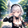 平乳ゴスロリ少女 2枚目