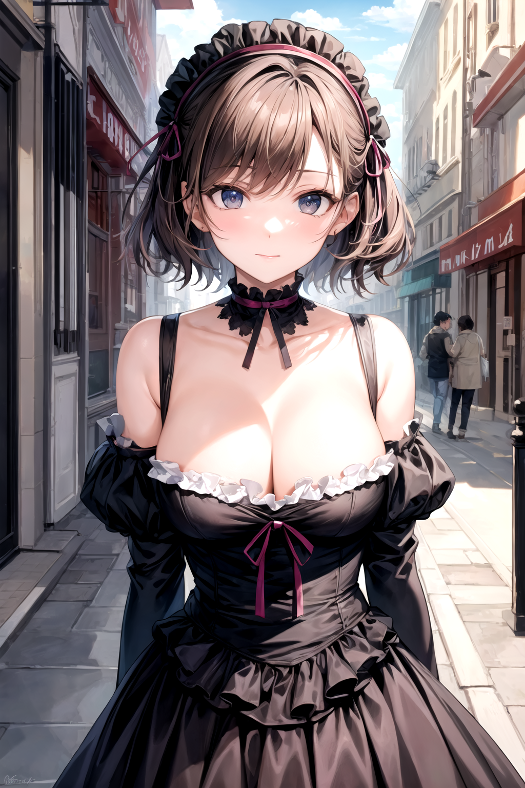 平乳ゴスロリ少女