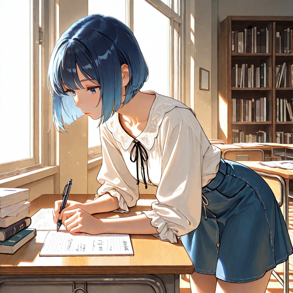 ノートに書き込む午後 | の人気AIイラスト・グラビア