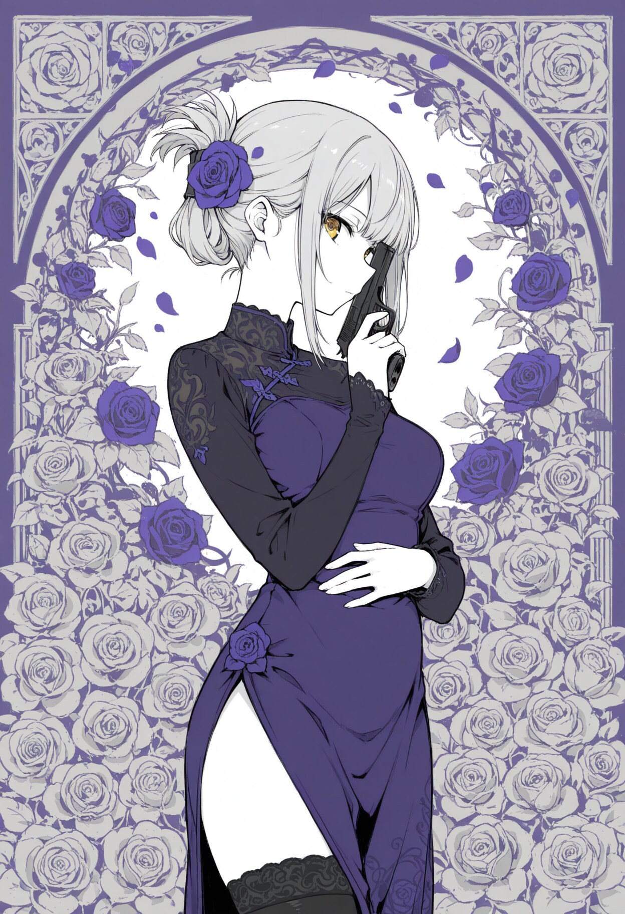看板娘　flowers
