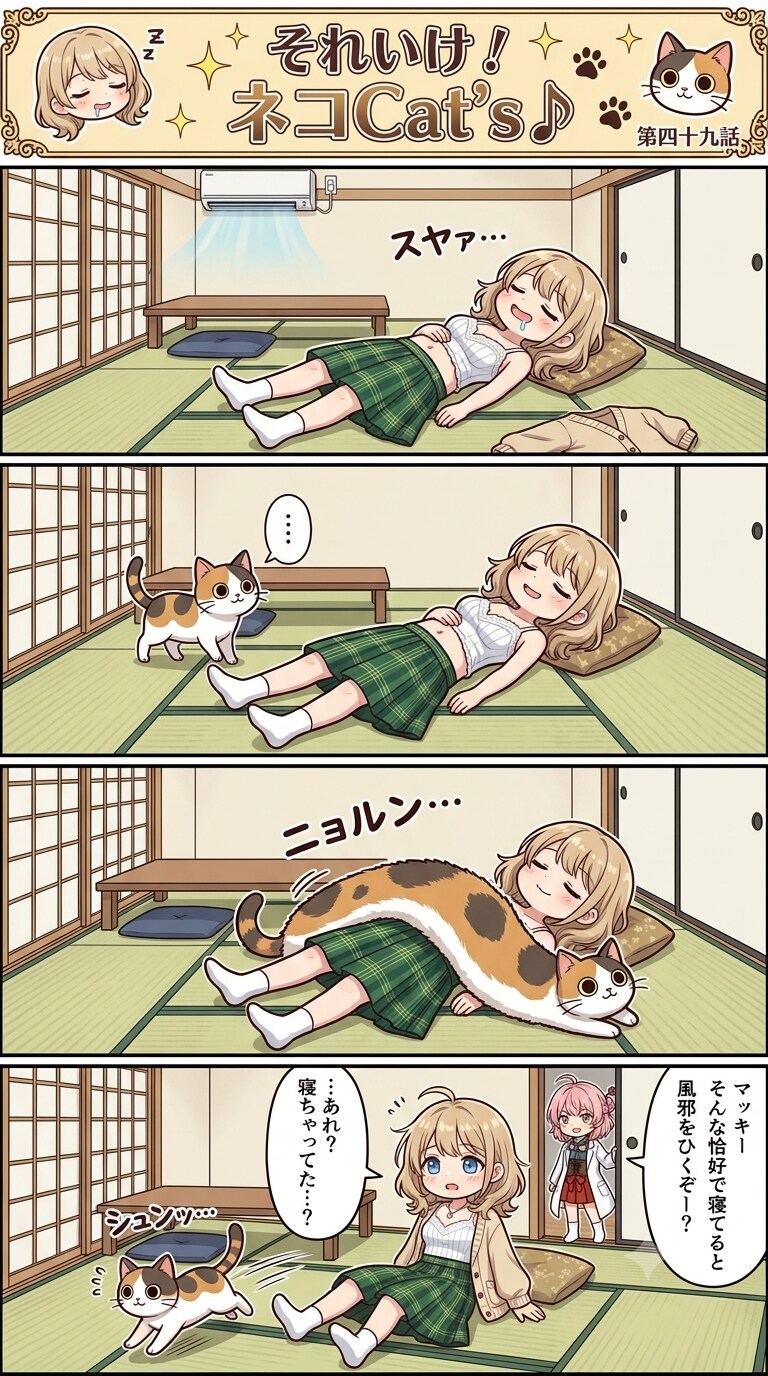 【49話】それいけ！ネコCat's♪(４コマ漫画)