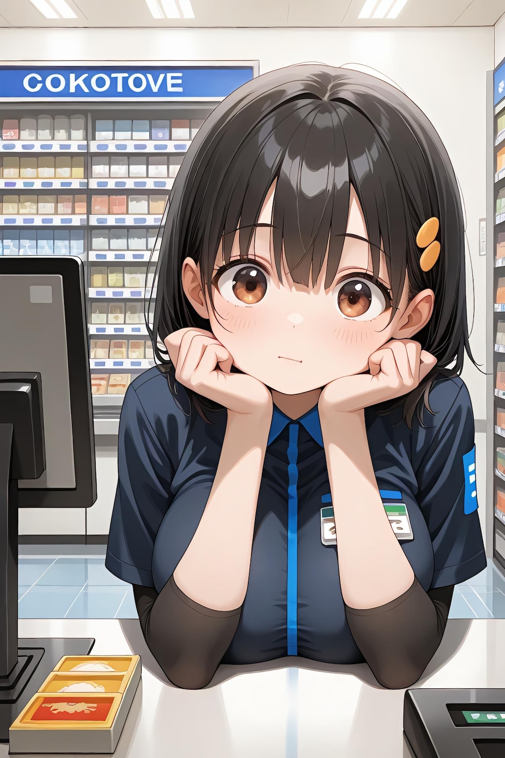 お客さん来ないなぁ