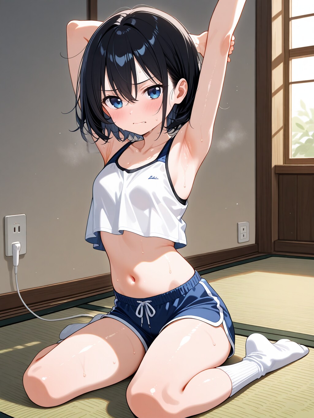 【今日の腹筋】畳で筋トレ