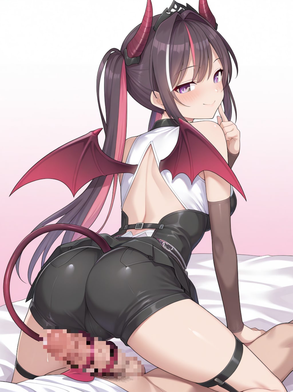 小悪魔AZKi尻尾コキ