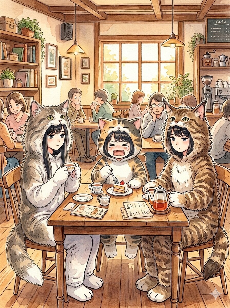 猫カフェ | の人気AIイラスト・グラビア