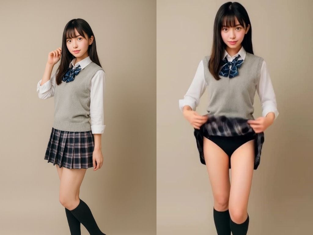 延べ105人のJKモデルたちがパンティを見せてくれる動画集(１)