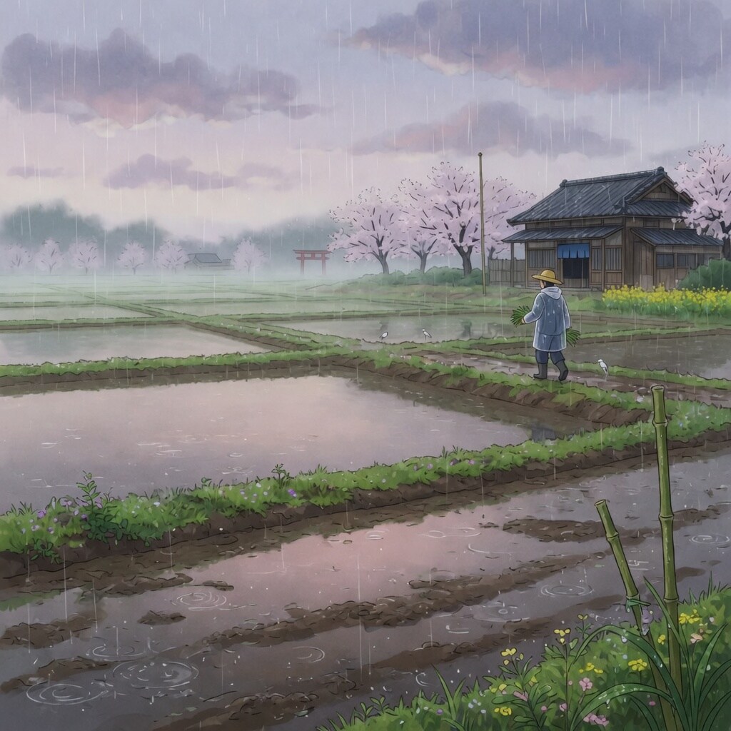 [今日は何の日 4/20] 耕雨（二十四節気） | の人気AIイラスト・グラビア
