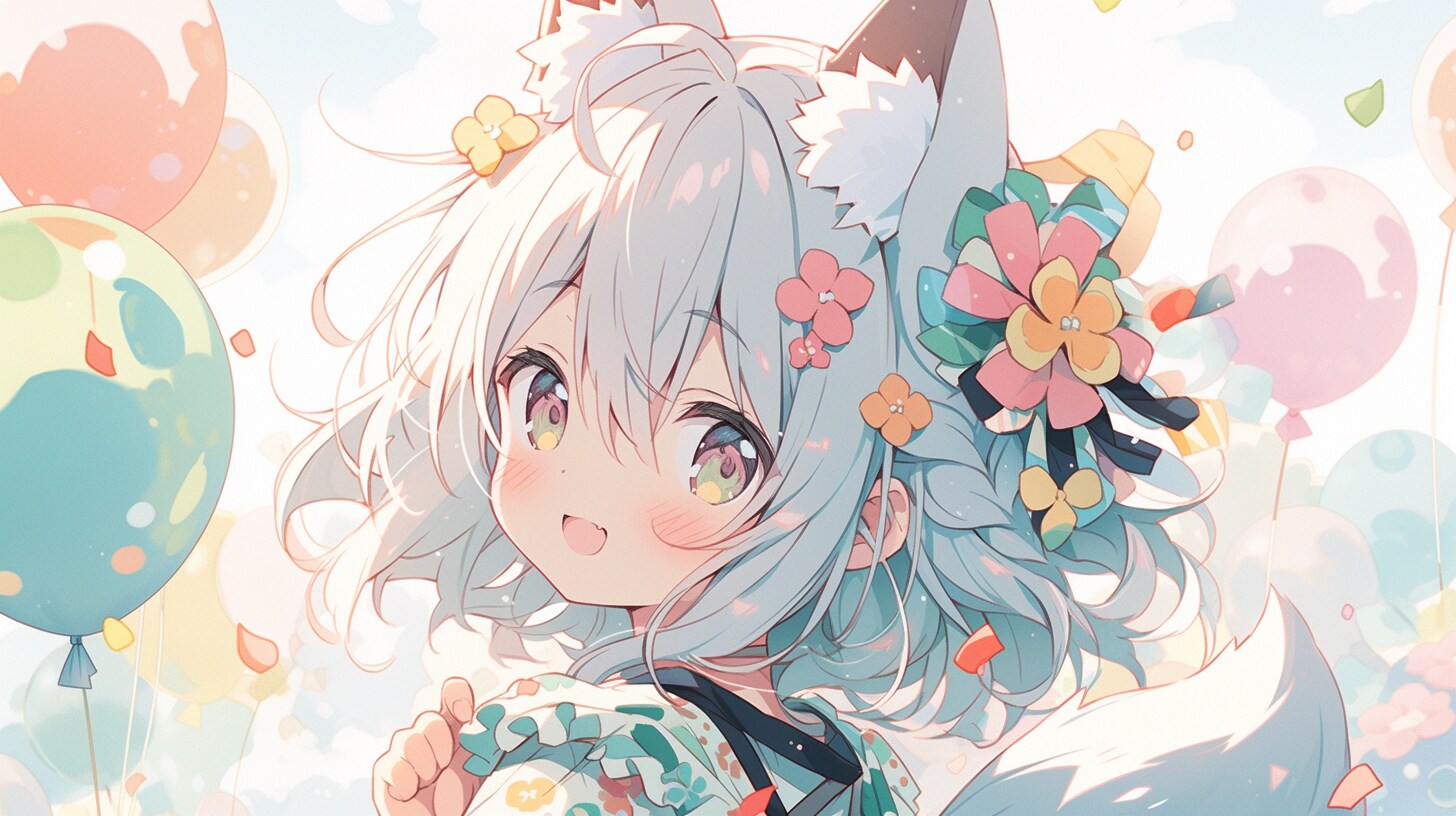 花風船と狐少女の夢色冒険 | の人気AIイラスト・グラビア