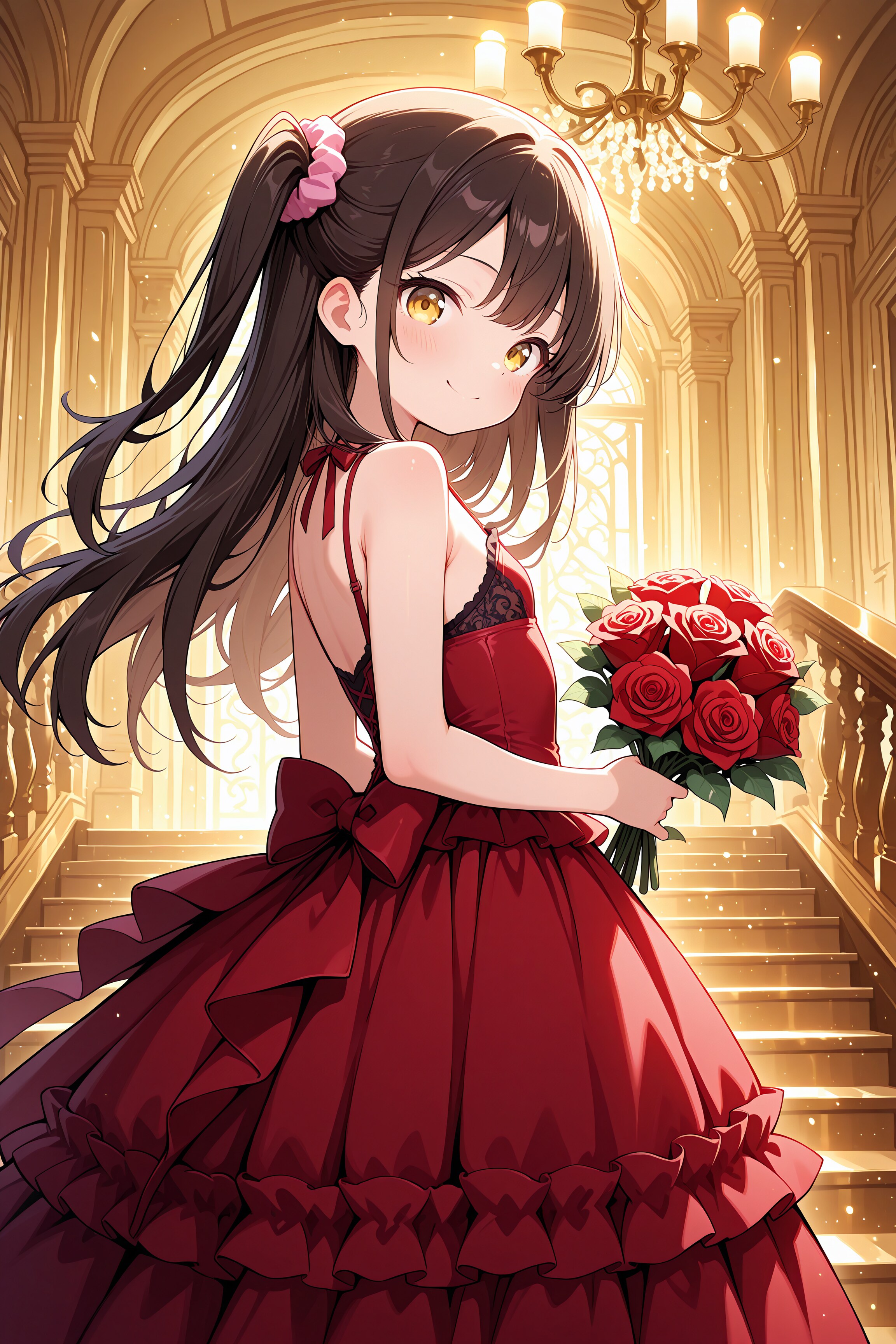 階段の上のプリンセス | の人気AIイラスト・グラビア