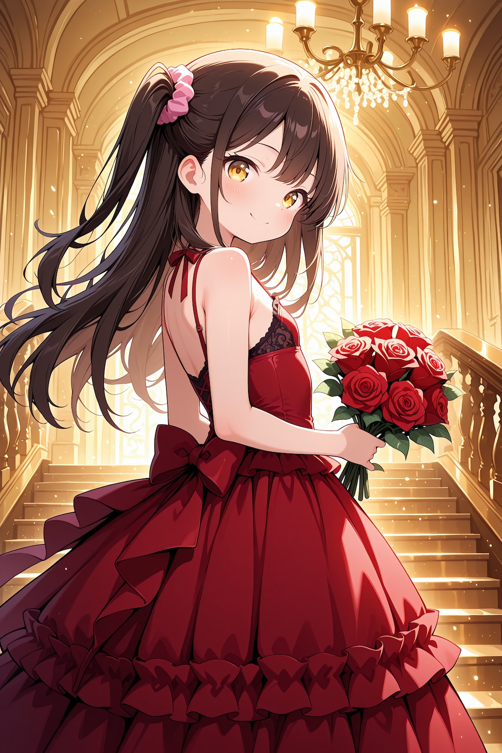 階段の上のプリンセス