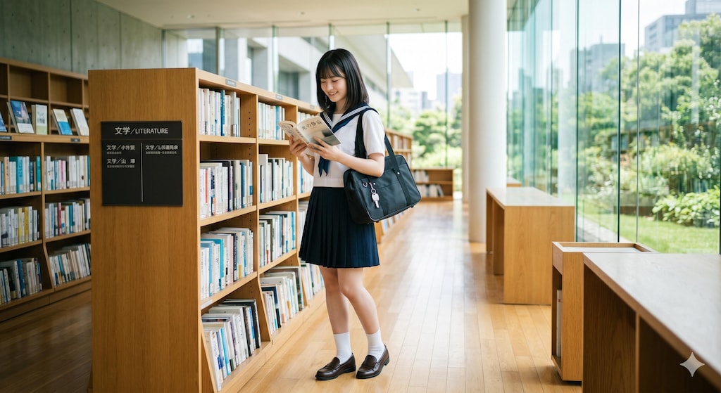 図書館　★AI併用作品★