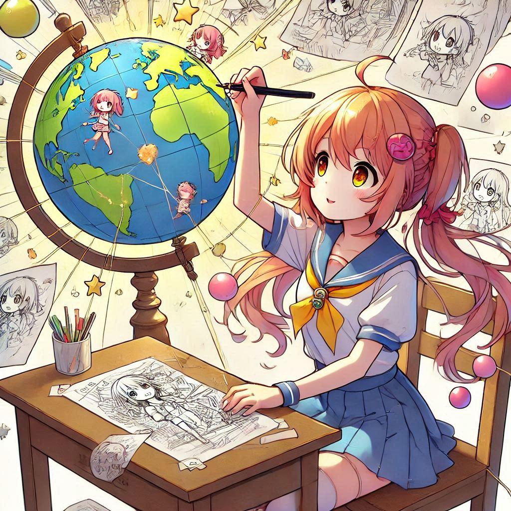 [Dalleさんで]○ートボールを作る女の子[パートボール] | の人気AIイラスト・グラビア