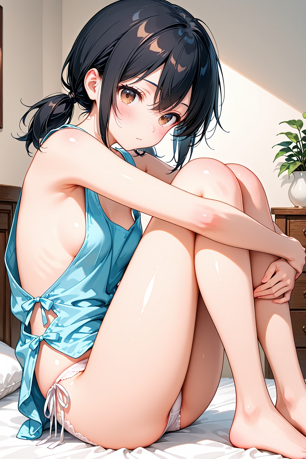 うちの子2人の横乳